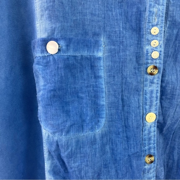 Parsley and Sage Button Up 3/4 Sleeve Blouse - Picture 2 of 10